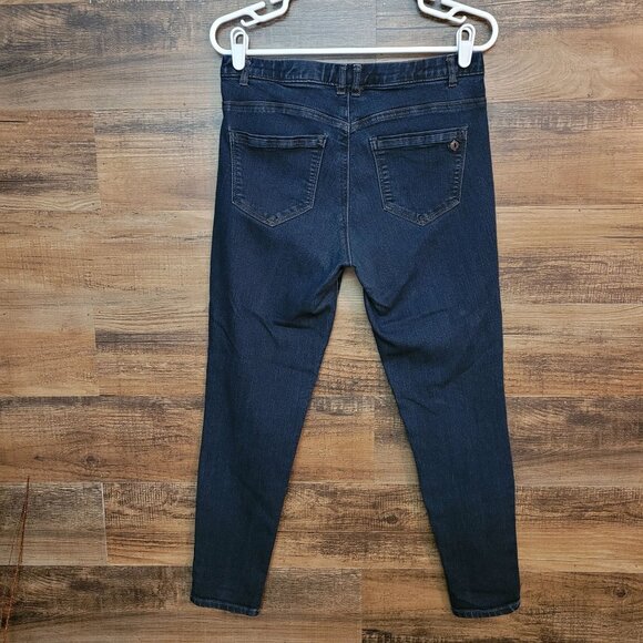 Democracy Jeans Size 6 Skinny Cropped Ab Technology Mid Rise Dark Wash - Picture 2 of 11